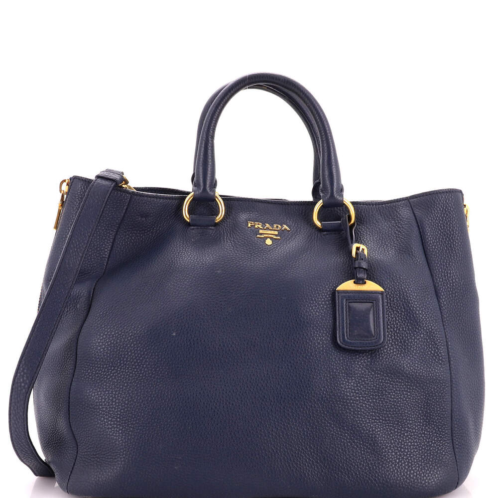 Prada Large Side Zip Shopper Tote
